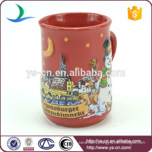 YScc0005-01 Christmas Tree And Snowman Pattern 3d Mug For Kids